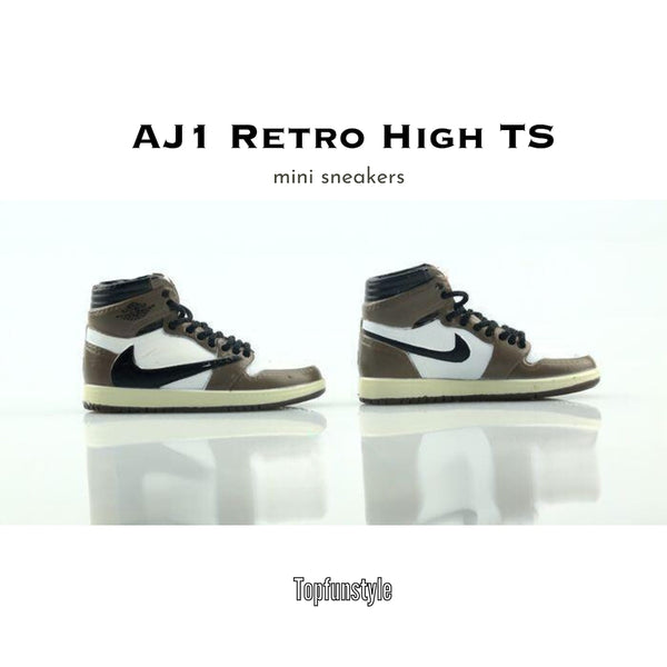 Réplique précise de Air Jordan Travis Scott en mini format - décoration originale