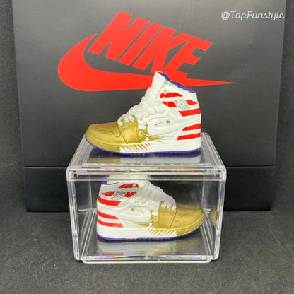 Mini Sneakers Nike Air Jordan 1 Dave White 3D Kit miniatures
