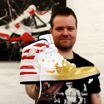 Mini Sneakers Nike Air Jordan 1 Dave White 3D Kit miniatures