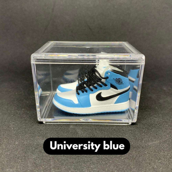 Mini Sneakers Air Jordan University Blue en 3D - détail et finition parfaits pour collectionneurs