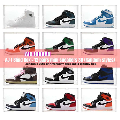 Assortiment de mini sneakers Air Jordan pour collectionneurs - édition limitée Hipster-Hop