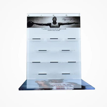Nouveau présentoir acrylique Ensemble 10 paires mini AJ baskets 3D Collection | Décoration intérieure