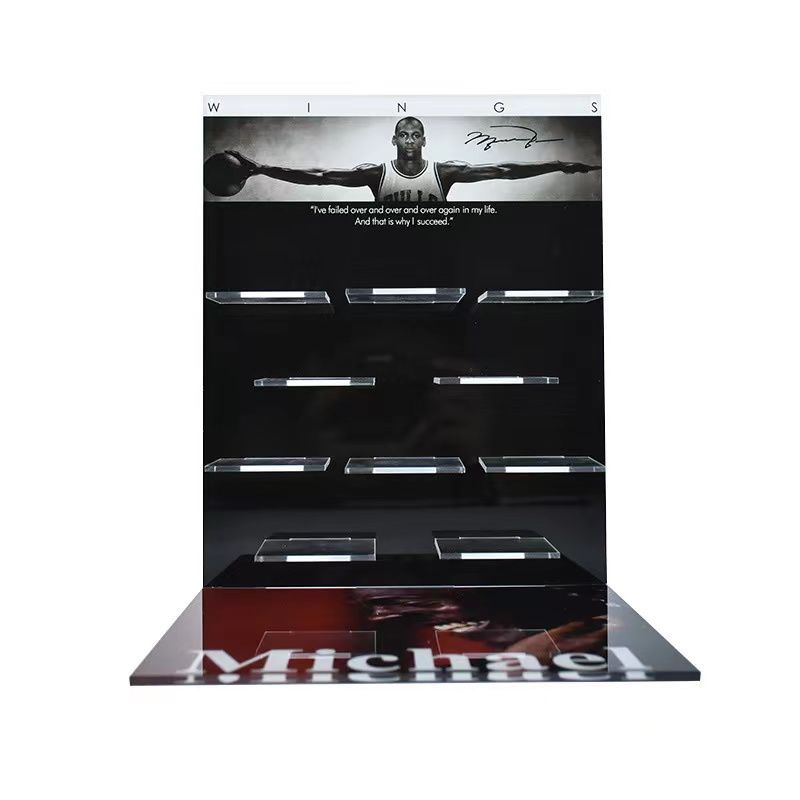 Nouveau présentoir acrylique Ensemble 10 paires mini AJ baskets 3D Collection | Décoration intérieure