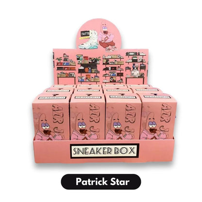 Boîte surprise Patrick Star avec mini sneakers Air Jordan Nike - cadeau idéal pour fans de basket